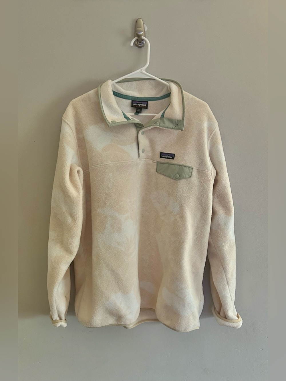 Patagonia Synchilla Women's Fleece Snap-T Pullover Palm Print | Size XL